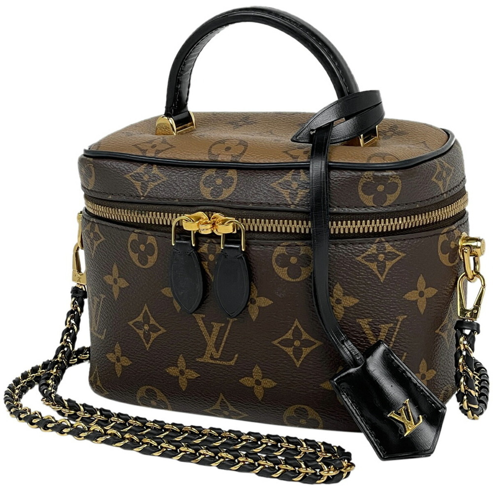 Louis Vuitton Vanity NV Shoulder Bag Makeup Monogram Reverse Brown